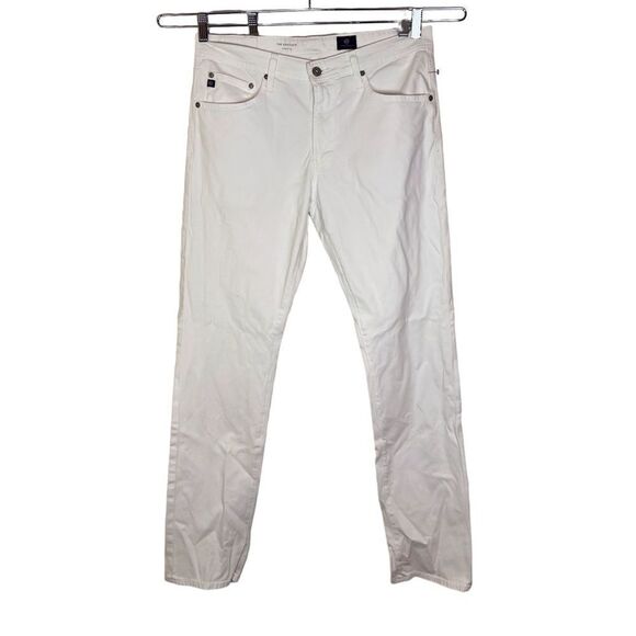 AG Adriano Goldschmied Womens The Graduate Tailored Leg White‎ Pant Size 34x34 - Picture 1 of 8